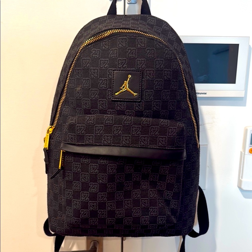Jordan Black and Gold Premium Backpack